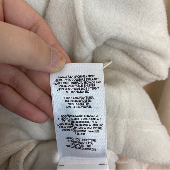 COLUMBIA WHITE FLEECE ZIP-UP JACKET {Small} - Picture 7 of 7